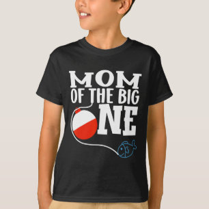 Mum Of The Big One Fishing Boy First Birthday Ofis T-Shirt