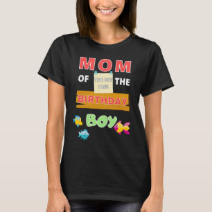 Mum Of The Birthday Boy Big One Fishing Theme T-Shirt