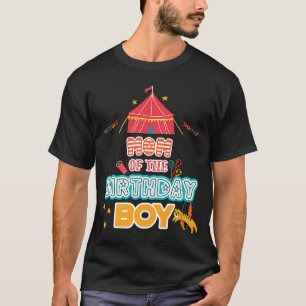 Mum of the Birthday Boy Circus Theme Matching Fami T-Shirt