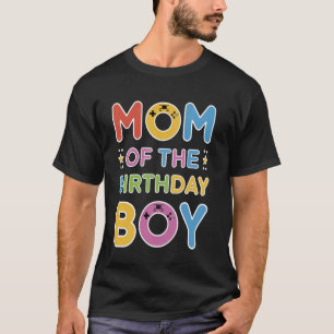 Mum of the Birthday Boy Colourful Gaming Design T-Shirt