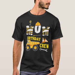 Mum Of the Birthday Boy Construction Family Matchi T-Shirt