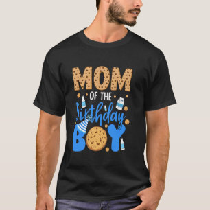 Mum of The Birthday Boy Cookies and Milk Birthday  T-Shirt