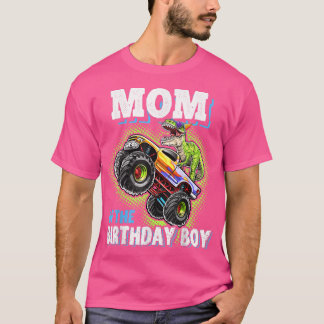 Mum of the Birthday Boy Dinosaur Monster Truck Bir T-Shirt