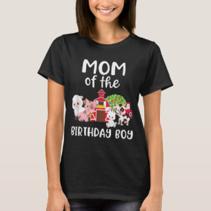 Mum Of The Birthday Boy Farm Animals Birthday Part T-Shirt