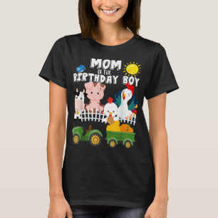Mum of the Birthday Boy Farm Animals Its My Birthd T-Shirt