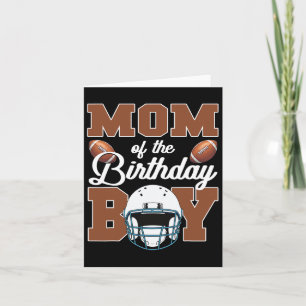 Mum Of The Birthday Boy Football Party Family Matc Card