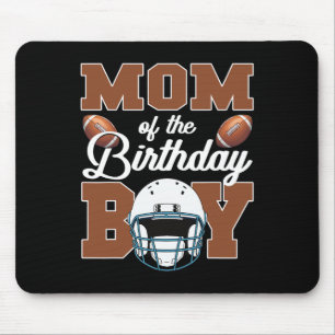 Mum Of The Birthday Boy Football Party Family Matc Mouse Pad