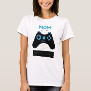 Mum Of The Birthday Boy Gamer Play Novelty Gamepad T-Shirt