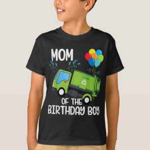 Mum Of The Birthday Boy Garbage Truck Birthday Par T-Shirt
