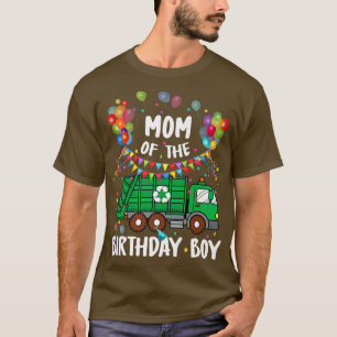 Mum Of The Birthday Boy Garbage Truck T-Shirt