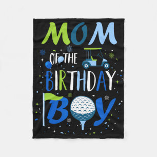 Mum Of The Birthday Boy Hole In One Golf Sport Mat Fleece Blanket