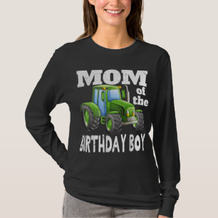 Mum of the Birthday Boy Kids Farm Tractor Party Id T-Shirt