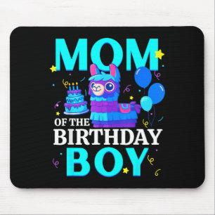 Mum of The Birthday Boy Llama Pinata Family Party Mouse Pad