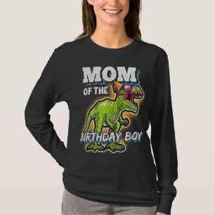Mum of the Birthday Boy Matching Family Dinosaur B T-Shirt