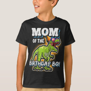 Mum of the Birthday Boy Matching Family Dinosaur B T-Shirt