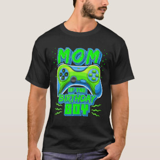Mum Of The Birthday Boy Matching Video Gamer Birth T-Shirt