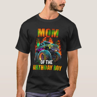 Mum of the Birthday Boy Monster Truck Birthday Par T-Shirt