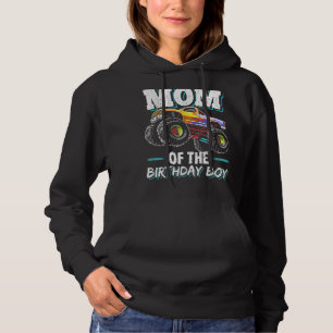 Mum Of The Birthday Boy Monster Truck Hoodie