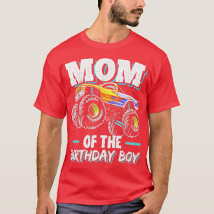 Mum of the Birthday Boy Monster Truck T-Shirt