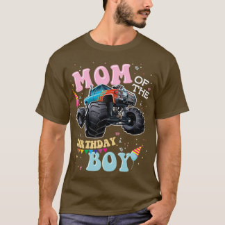 Mum of the Birthday Boy Monster Trucks T-Shirt