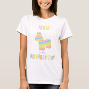 Mum of the Birthday Boy Pinata Party T-Shirt