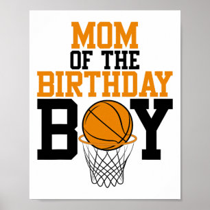 Mum  Of The Birthday Boy Sketll Family Birthday  Poster
