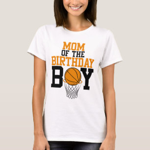 Mum  Of The Birthday Boy Sketll Family Birthday  T-Shirt