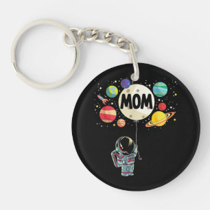 Mum of The Birthday Boy Space Astronaut 1st Birthd Key Ring