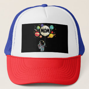Mum of The Birthday Boy Space Astronaut 1st Birthd Trucker Hat
