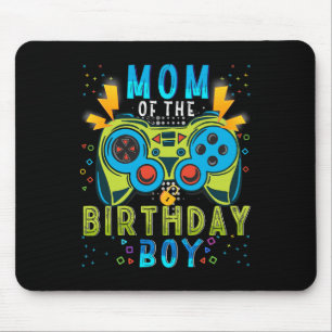 Mum Of The Birthday Boy Video Game Matching Birthd Mouse Pad
