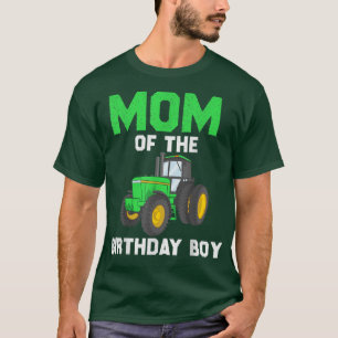 Mum of the Birthday Boy Vintage Farm Tractor Party T-Shirt