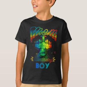 Mum Of The Birthday Boys Matching Family Bowling B T-Shirt