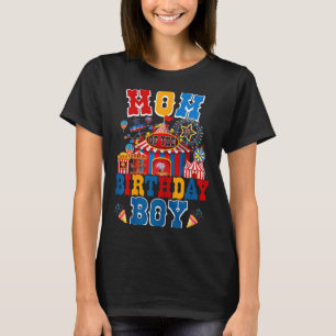 Mum Of The Birthday For Boy Circus Carnival Theme T-Shirt