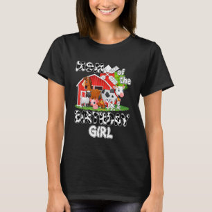 Mum Of The Birthday Girl Cow Farm Animal Birthday T-Shirt