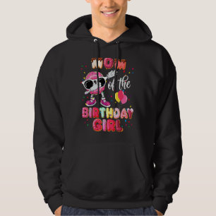 Mum Of The Birthday Girl Dabbing Doughnut Mothers Hoodie