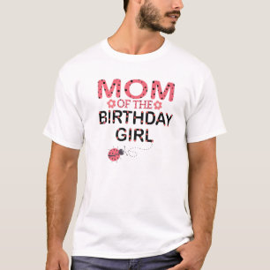 Mum Of The Birthday Girl Family Matching Ladybug P T-Shirt