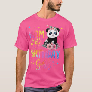 Mum Of The Birthday Girl Shirt Panda Bear Mama Mot