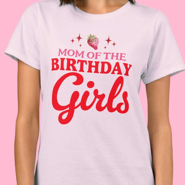 Mum of The Birthday Girls Twins Joint Birthday T-Shirt (Mom of The Birthday Girls Twins Joint Birthday T-Shirt)