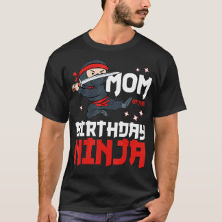 Mum of the Birthday Ninja Mummy Party Best Boy T-Shirt