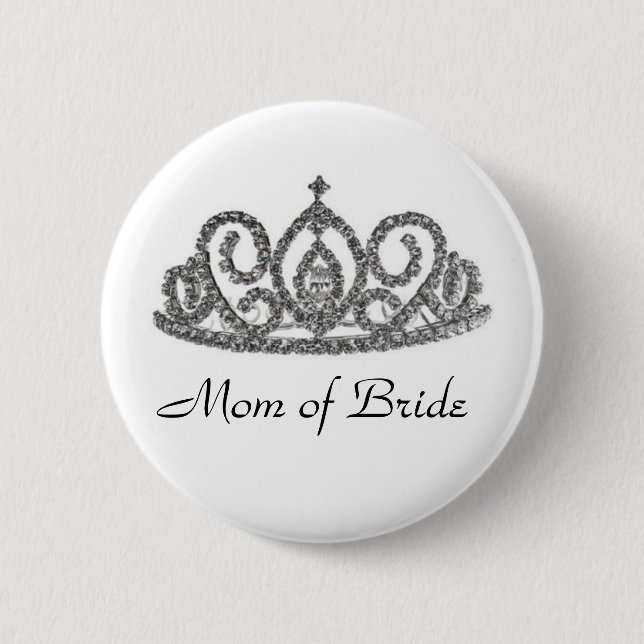 Mum of the Bride 6 Cm Round Badge (Front)