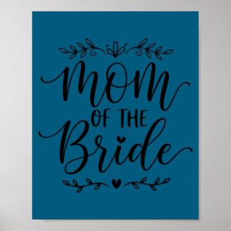 Mum of the bride matching family bride mother 2026 poster