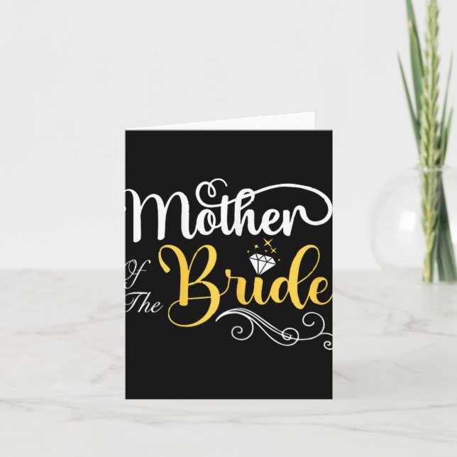 Mum Of The Bride Wedding Shower  Card (Front)