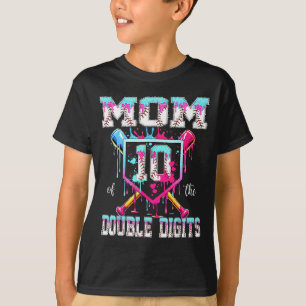 Mum of the double digits 10th birthday boy basebal T-Shirt