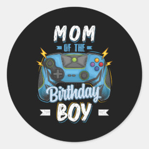 Mum Of The Family Video Gamer Py Classic Round Sticker