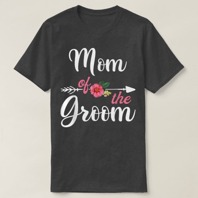 Mum Of The Groom s For Women, Bachelor Party Mothe T-Shirt (Design Front)