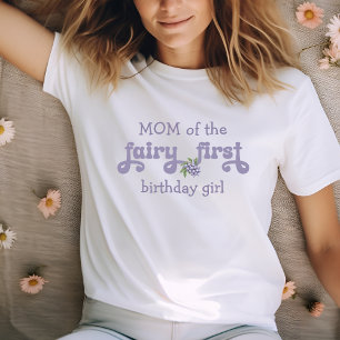 Mum of the Purple Fairy First Berry Birthday T-Shirt