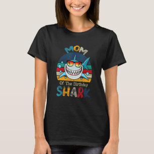 Mum Of The Shark Birthday Matching Family T-Shirt