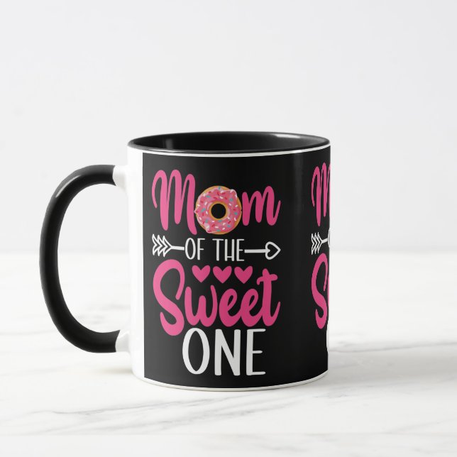Mum of the Sweet One Sprinkled Doughnut Mug (Left)