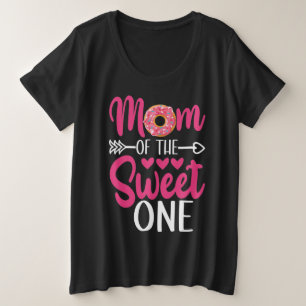 Mum of the Sweet One Sprinkled Doughnut Plus Size T-Shirt