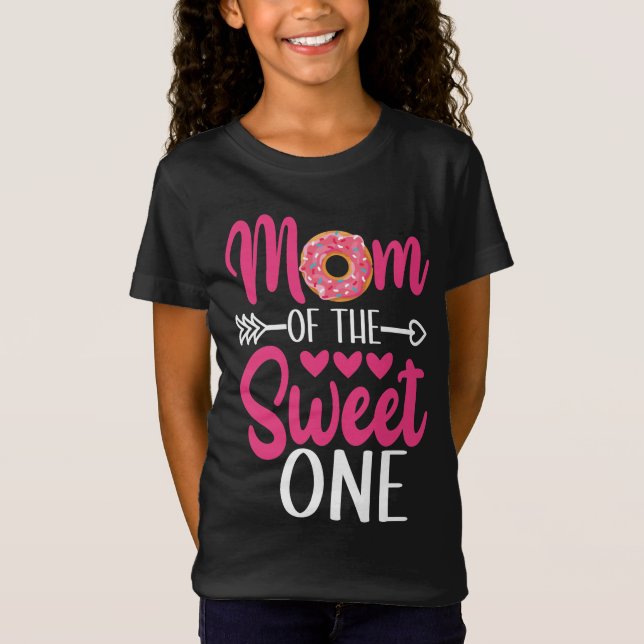Mum of the Sweet One Sprinkled Doughnut T-Shirt (Front)
